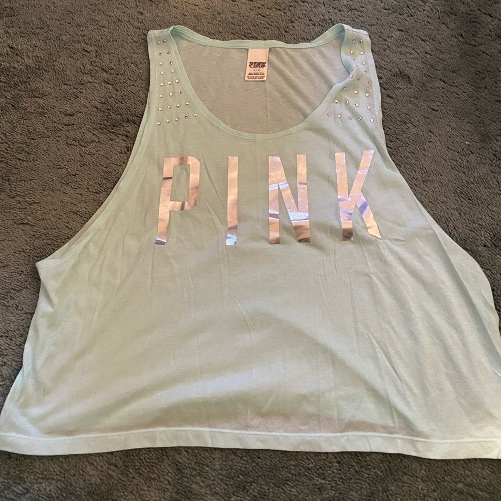 PINK crop tank top